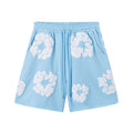 Denim Tears Cotton Wreath Shorts - Sky Blue