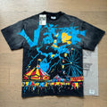 VALEFOREVER Black Washed Carnival Ferris Wheel Valley Fest Vintage Graphic T-Shirt