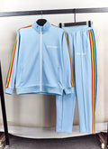 Palm Angels Rainbow Track Jacket & Pants Set - Light Blue