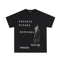 Enfants Riches Déprimés "Kick The Tragedy" Stacked Typography T-Shirt - Black