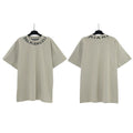 Palm Angels Neckline Collar Logo T-Shirt - Sage Green/Miami