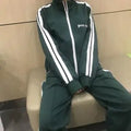 Palm Angels Classic Track Jacket - Dark Green/White